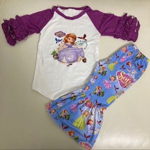 Princes Sophia Cute ruffle pants set